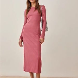 Reformation Benedict Dress Rust